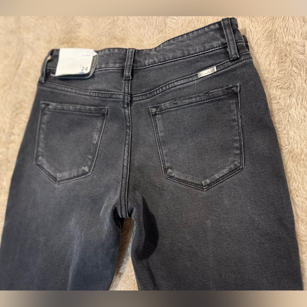 NWT KanCan Black Denim Straight Leg Jeans - Picture 4 of 6